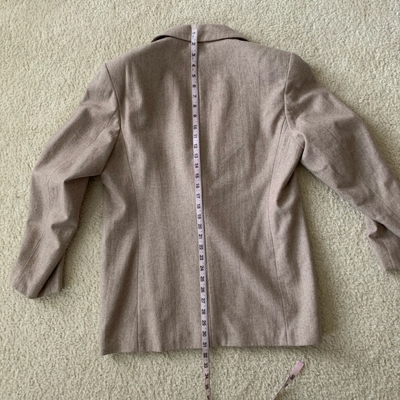 Vintage J.Crew Wool One Button Blazer Oatmeal 10 - Picture 6 of 6